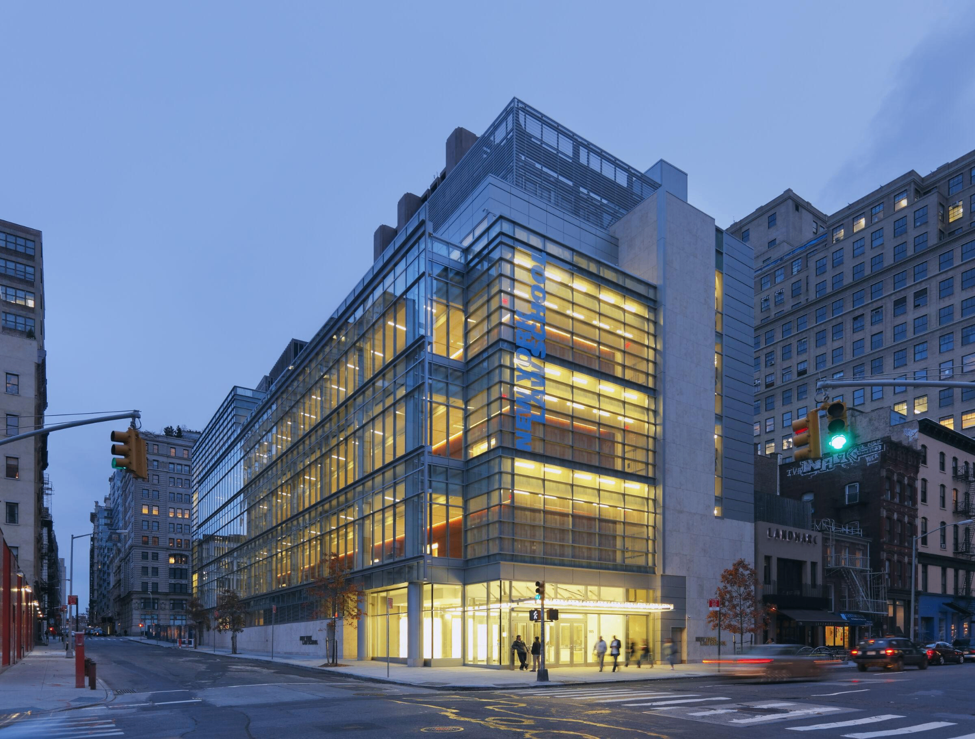 New York Law School Tribeca campus — 185 West Broadway with 55 and 57 Worth Street