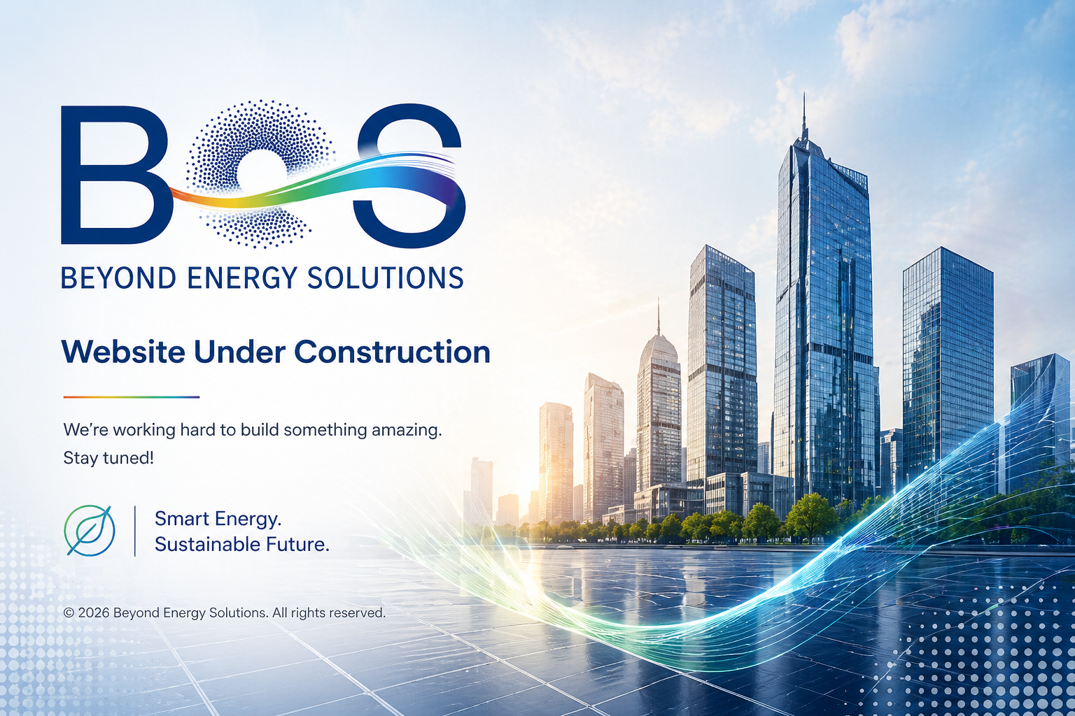 Beyond Energy Solutions website under construction